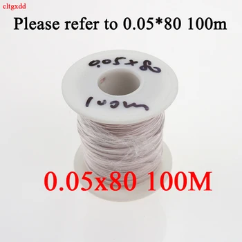 0.27 mm 0.07x7 prameňov,(100m /pc) Baňa antény Litz drôtu,Multi-strand polyester hodváb obálky pletená multi-strand drôt