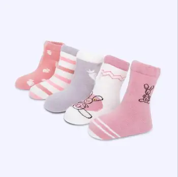 0-5 Rok Nové detské ponožky cartoon bavlna baby chlapci, dievčatá voľné ponožky 5 párov za veľa