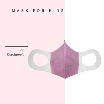 10-100KS 3D Jednorazové Tvár, Ústa Maska Deti Ružová trojrozmerné Pohodlné Strmeň 3 Vrstvy Vrstvou Proti Prachu Mascarillas