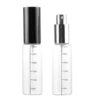 10 Ks 30Ml Transparentné Rozsahu Sklo Spreji Prenosné Parfum Sub-Fľaša Cestovné Krém Jemnej Hmly Fľašu