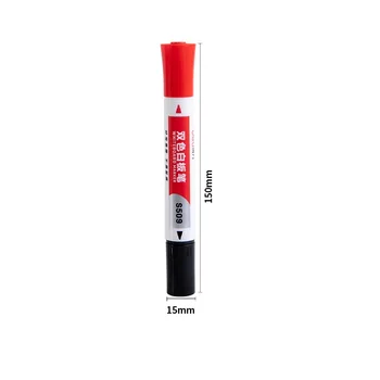 10 ks/Veľa Dual farby Vymazateľné Tabuľa Marker pero, Modrá Červená čierna farba perá pre biela tabuľa Office nástroj Školské potreby F702