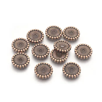 100ks 12 mm Ploché Kolo Perličiek Dištančné Kovové Korálky pre Šperky, Takže DIY Náramok, Náhrdelník Príslušenstvo Zistenia