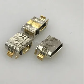 100ks Micro USB Konektor Zásuvka 5pin DIP4 Mobilný telefón nabíjanie chvost konektor pre Huawei G9 P9 Mini USB Konektor