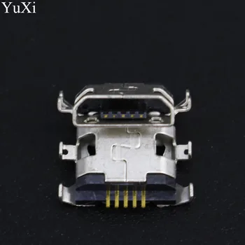 100ks/Veľa,Micro USB 5pin 1.28 mm žiadne vedľajšie Ploché ústa bez curling strane Samica Konektor Pre Mobilný Telefón, Mini USB, Jack NOVÉ