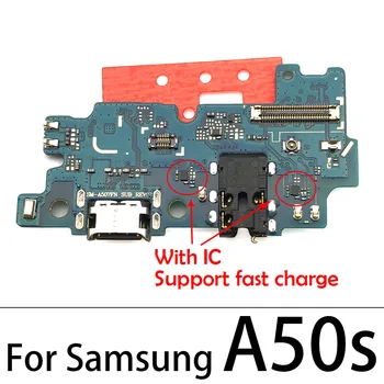 10Pcs Nabíjačku USB Nabíjací Dok Port Konektor Flex Kábel Pre Samsung A10S A20s A30s A50s A10 A20 A30 A40 A50 A60 A70 A70s