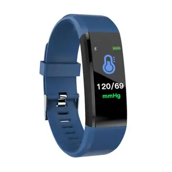 115plus Náramok Bluetooth Smart Sledovať tepovú frekvenciu, Krvný Tlak Monitor Fitness Tracker Bluetooth Náramok Náramok