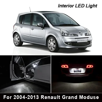 13Pc x Pre 2004-2013 Renault Grand Modus bezchybné Auto LED Žiarovky Interiéru Čítanie Dome špz Mapu Kmeň Svetla Kit