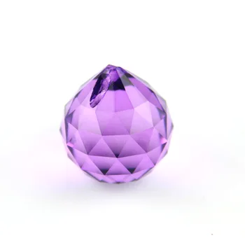 15 mm-40 mm Violet Crystal Osvetlenie Prívesok Gule Luster Časti Hranolov Pre Svadobné Dekorácie