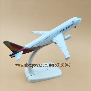 16 cm Vzduchu kórejský Asiana Airlines A320 Airbus 320 Rovine Model Zliatiny Kovov Diecast Model Lietadlo Lietadlo Dýchacích ciest Deti Darček