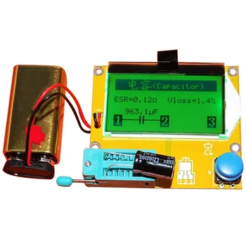 1pc M328 LCR-T4 12846 LCD Digitálny Tranzistor Tester Meter Podsvietenie Diódami Triode Kapacita ESR Meter MOS/PNP/NPN L/C/R