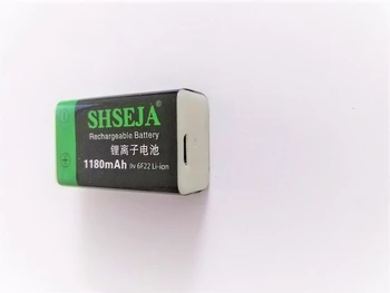 1pcs/veľa 9V 1000mAh nabíjateľné lítiové batérie, USB lítium-polymérová nástroj nabíjateľná batéria