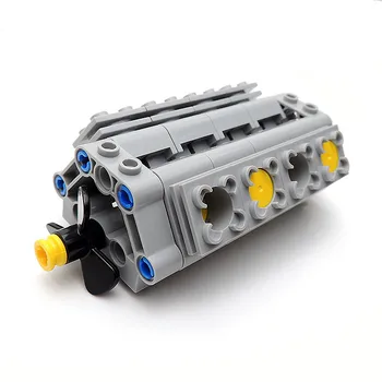 1Set V8 Motor, Valec Techniku, Auto Bloky Výkon motora, valec model Tehly Hračka kompatibilný s 2850B 32333 2852