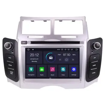 2 din 2005 2006 2007 2008 2009 2010 2011 Pre Toyota Yaris Android prehrávač video audio Rádio GPS navigácie základnú jednotku auto stereo