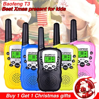 2 KS Baofeng BF-T3 Walkie Talkie 2W UHF Prenosné FRS Deti obojsmerné Rádiové 10 Hovor Tóny Mini BF T3 Hračka Rádia Communicator