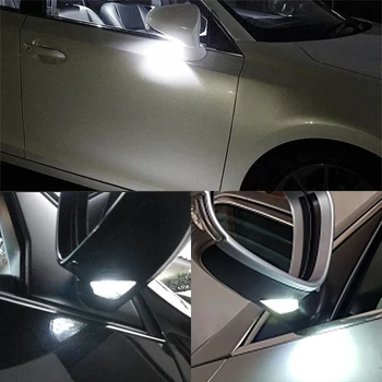 2 ks Canbus Žiadne Chybové LED Podľa Bočné Zrkadlo Svetlá Puddle Lampa pre Volkswagen VW Golf 5 Plus, Jetta MK3 Touran Passat CC 2019 EOS