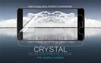 2 ks/veľa pre OnePlus 3T NILLKIN Super Clear Anti-odtlačkov prstov Ochranný Film ALEBO Matný Screen Protector Film Pre OnePlus 3 A3000