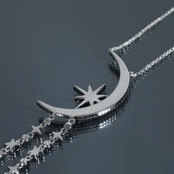 2019 nový príchod moon star náhrdelník značky pôvodné elegantné jemné náhrdelník ženy, dievča