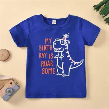 2020 Deti T-shirt Pre Chlapca 2020 Dinosaura Tlač Chlapci Tričko Pre Dievčatá Topy Cartoon Deti Tshirt Oblečenie Dropshiping