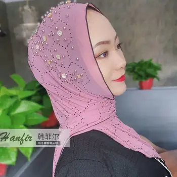 2020 módne Moslimských žien šifón obyčajný hijabs dlhé
