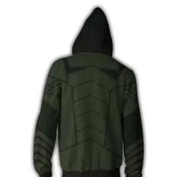 2020 nové Mikiny Oblečenie Kostým Légie Zelená Šípka Zips s Kapucňou, 3D vytlačené na Zips topy, Mikiny Veľká veľkosť xl 6