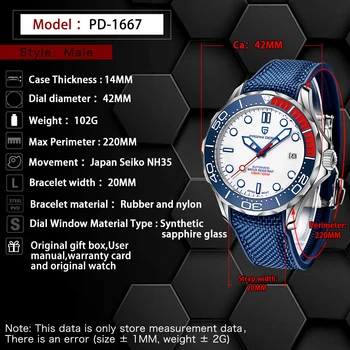 2020 PAGANI DIZAJN 42mm Dial Mužov Sledovať Keramická Fazeta Automatické Mechanické Náramkové hodinky Sapphire Nepremokavé Svetelný Pánske Hodinky