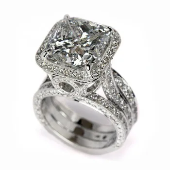 2021 nový luxusný vankúš 925 sterling silver zásnubný prsteň afrika pre ženy lady výročie darček šperky dropshipping R5396