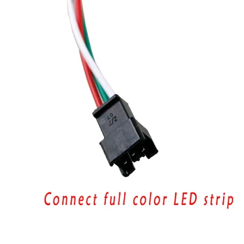 2812 LED Controller Stmievač 5V RF Diaľkové Ovládanie 3Pin Konektor USB OutputFor WS2812 WS2812B Ovládač RGB LED Pásy 5050 Nové JQ