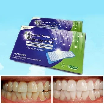 28PCS 3D Gel na Bielenie Zubov Lišty Biela Zubov Zubné Súpravy, Ústna Hygiena, Starostlivosť Pásy Škvŕn, Odstránenie Ústna Hygiena, Starostlivosť