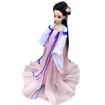 2type 12 pohyblivé kĺby Čínskej tradícii royal Queen Hanfu princezná šaty štýl bábiky hračky Darček Pre Dievča 30 CM