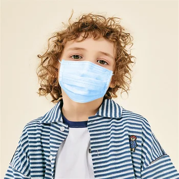 3-12 Rokov Dieťaťa Masky 3 Vrstvy Proti Prachu Znečistenia Pre Deti Jednorazové pleťové Masky Textílie Netkaných Prachotesný Maska 24h Rýchlu Loď