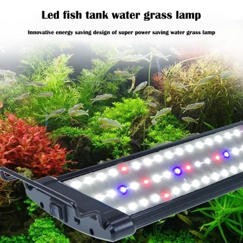 30 CM LED Akvarijné Osvetlenie Najvyššej Kvality akvárium Svetlo Lampy Multi-Farebné Adjustab Coral Vody Trávy, Záhradné Rastliny, Osvetlenie, Lampy