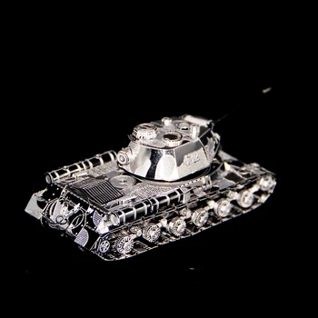 3D Kovov Hádanky Model DIY Nano JS-2 Ťažký Tank Manuálne Obrazová Kolekcia Vzdelávacie Hračky pre Dospelých Detí Dovolenku Darčeky Prítomný