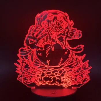 3D Lampa Jeden Kus Svetla pre Deti Miestnosti Cartoon Nočného Farby Live Izba Tvorivé Čítanie Dotykový Snímač s Led Nočné Svetlo