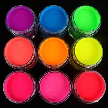 3KS Akryl Prášok Na Nechty Predĺženie Neon Pigment Prášok Kryštálu Polyméru, Nail Art, Ozdoby na Nechty, Dodávky Pre Profesionálov