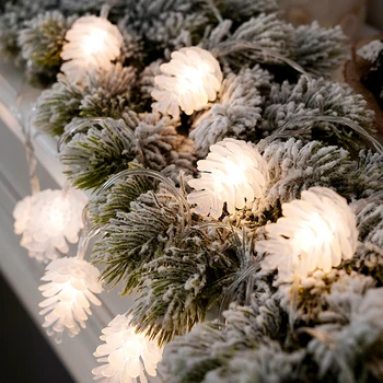 3M Vianočné Borovice Kužele LED Reťazec Svetlá na batériový Rozprávkových Svetiel Vnútorné Vonkajšie Dekorácie Pre Strán, Svadby, Garden Home