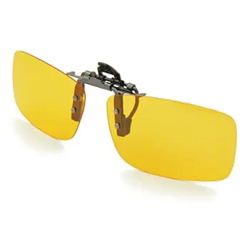 4-Pack Polarizované Clip-on Plastové slnečné Okuliare, Šošovky Vonkajšie Vychádzkové Jazdy Rybolov, jazda na Bicykli Nočné videnie Žltá Sivá Hnedá Zelená