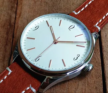40.5 mm biela /modrá Sterilné dial Japonský VH31A quartz pilot pánske hodinky quartz hodinky GR103-20