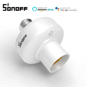 4Pcs SONOFF Slampher R2 E27 Smart WiFi žiarovky Držiteľ Prepínač 433MHz RF Bezdrôtovej Domácej Automatizácie Kompatibilný so Alexa Domovská stránka Google