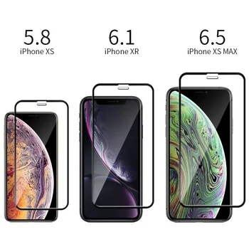 5 ks/Veľa Úplné Pokrytie Tvrdeného Skla Pre iPhone XS Max XR X Screen Protector HD Sklo Na iPhone 6 6 7 8 PLUS 11 Pro MAX XS MAX 8+