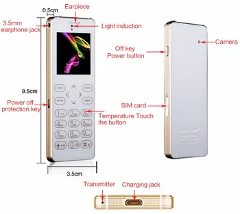 5 kus Melrose T1 1.54 palcový Full Dotknite sa Karty Telefónu Bluetooth 3.0 FM Zadná Kamera Anti-stratil Audio Prehrávač Zvuku PK X6 M5