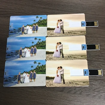 50pcs/veľa banka kartu usb flash personlize kreditnej karty pen drive) 8gb, 16gb USB 2.0 flash drive svadobné fotografie dary usb kľúč