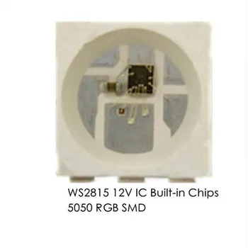 50~1000PCS WS2815 LED Čip 5050 RGB Inteligentné riadiace DC12V signál break-point kontinuálny prenos plné farby adresovateľných