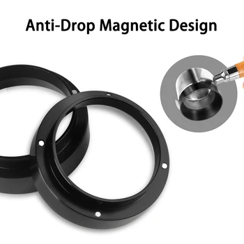 51/53/58mm Magnetické Breville Delonghi Krups Smart Hliníkové Dávkovanie Krúžok Pre Varenie Misky Kávy Manipulácie Espresso Barista Nástroj