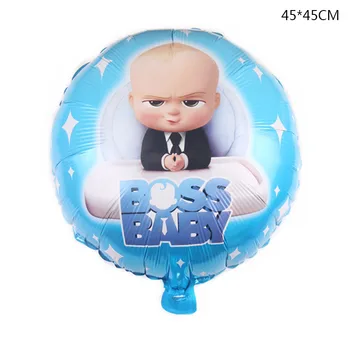 6pcs šéf dieťa Hliníkové Balón, šéf chlapec 1-9st narodeniny hračka cartoon populárne Hliníkové Balóny, deti narodeninovej Party Dodávky