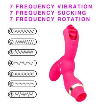 7 frekvencia tri hlavy multi-purpose ženská masturbácia zariadenie silné vibrácie sania stimulácia orgazmus upozorňuje bar silný