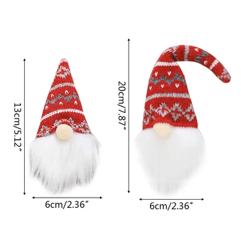 8pcs Christmas Elf Dekorácie Swedish Language Tomte Bábiky Santa Hračka Hanging Tree