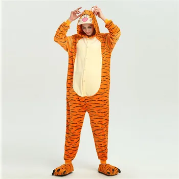 Ainclu Zvierat Pyžamo Dospelých Tigger Pajama Sady Cartoon Sleepwear Ženy Cosplay Pajama Zvierat Tigger Pajama Kostýmy