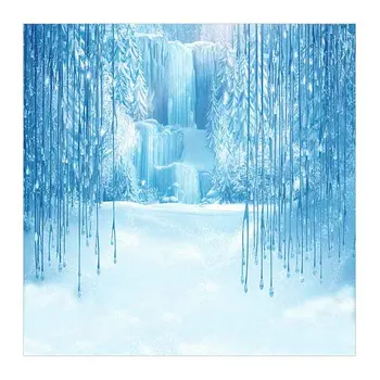Allenjoy fotografie mrazené kulisu Vianočných zimné ríši divov snehu rozprávky vodopád pozadí photoboothphotocall
