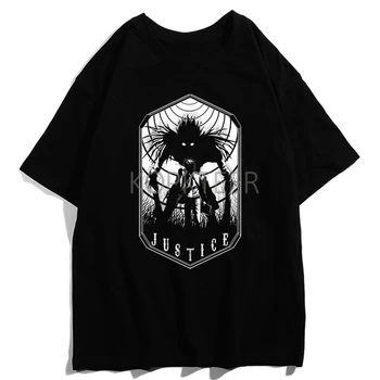 Anime Death Note, Ryuuku Light Yagami Muži T-shirt Horor Úsudku Prichádza Grafické Tlače Letné Topy Tees Streetwear Oblečenie