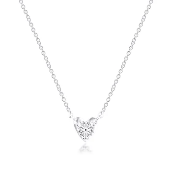 Autentické 925 Sterling Silver Srdci Zimné Náhrdelník pre Ženy Strany Darček Jemné Šperky Dodanie Veľkoobchod